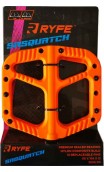 RYFE NYLON COMP PEDAL - SASQUATCH - SEALED BEARING - REMOVABLE PINS - ORANGE